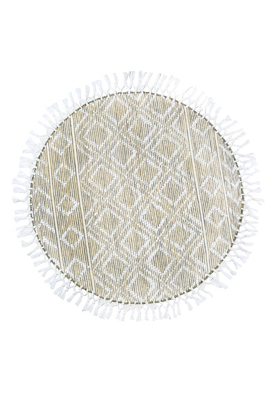My Home Halı Oslo Iskandinav Şahane El Dokuma %100 Doğal Pamuk Yumuşak Sari Yıkanabilir Kilim Halı K2 Sarı