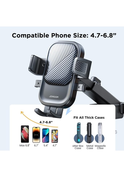 Jr-ok6 Car Phone Mount, Black 2 Mixed