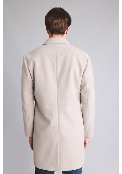 Defacto Regular Fit Çentik Yaka Düğmeli Kaşe Parka H2722ax26augr207 Gri-gr207