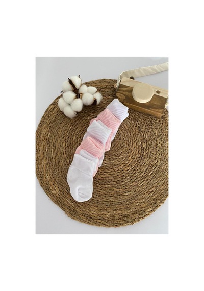 Glory Baby Organik Pamuklu Unisex 5'li Premium Yenidoğan Bebek Çorabı - Kutulu Beyaz-pembe Beyaz-pembe Glory Baby Organik Pamuklu Unisex 5'li Premium Yenidoğan Bebek Çorabı - Kutulu Beyaz-pembe Beyaz-pembe