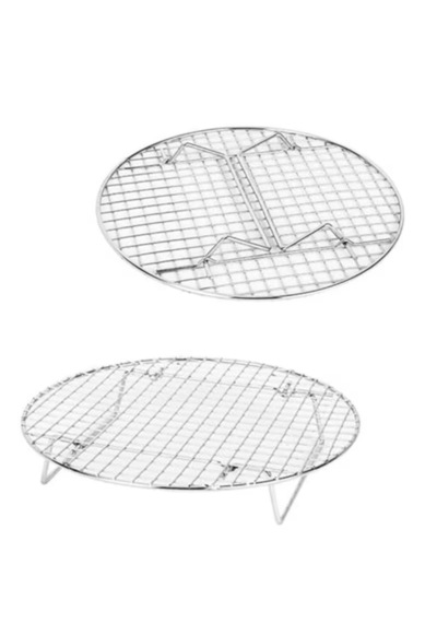 Glaso Teli Soğutma Teli Yuvarlak Çelik 30x5cm Pişirme Soğutma Teli Metal