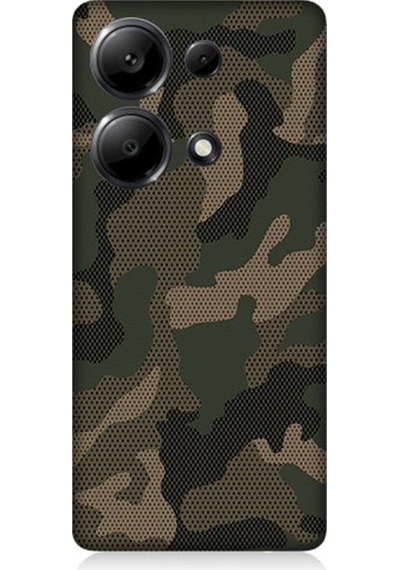 Xiaomi Redmi Note 13 Pro 4g Uyumlu Kamuflaj Desenli Silikon Kılıf