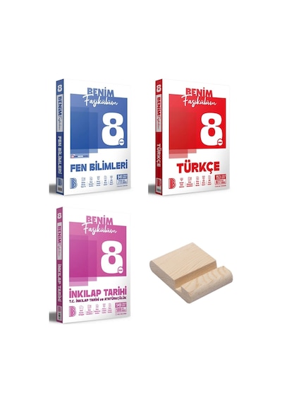 Lgs 8. Sınıf Fen Bilimleri Türkçe Ve İnkılap Benim Fasikülüm 3lü Set + Telefon Standı