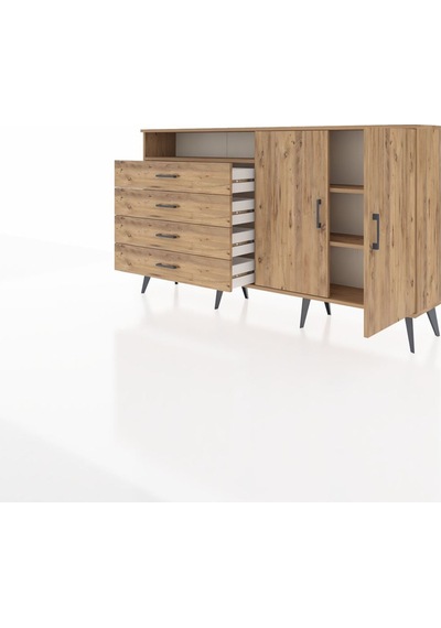 Arges Konsol 3 Raflı 4 Çekmeceli 2 Kapaklı 176x30x99 Çam-çam Atlas Çam/atlas Çam - Atlas Çam Arges Konsol 3 Raflı 4 Çekmeceli 2 Kapaklı 176x30x99 Çam-çam Atlas Çam/atlas Çam - Atlas Çam