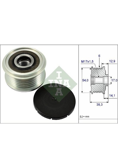 Ina Alternatör Kasnağı 6 Kanal 208 2008 308 T9 301 C3 Iıı C3 Pıcasso C4 Iı Ds4 C4 Cactus C-elysee Ds3 Eb2 535026410 1608066080 9806007480 1610048280