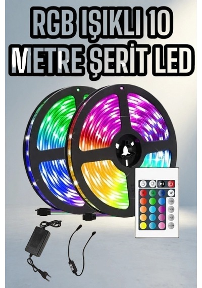Kumandalı Rgb Işıklı 10 Metre Şerit Led - 4975