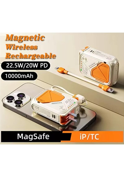 5in1 10.000 Mah Magsafe Uyumlu Powerbank Pd Hızlı Şarj 22.5w Diğer