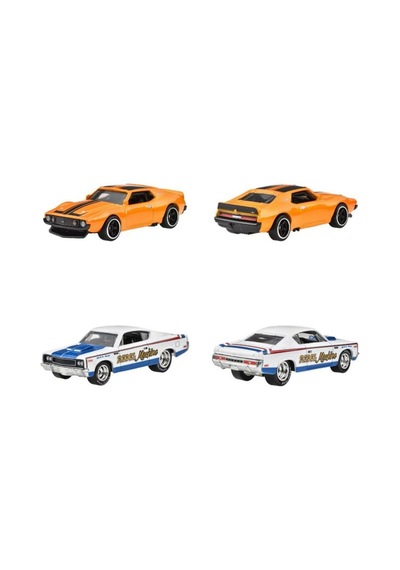 1:64 Hot Wheels Premium Car Culture 2'li Paket 71 Amc Javelın & Amc Rebel Machıne Hbl96 - Jbl06 Çok Renkli