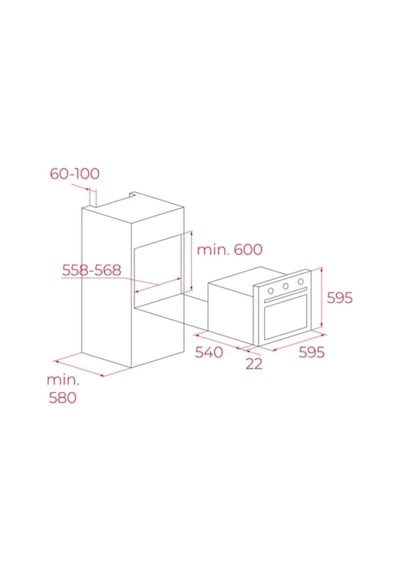 Teka  HEB 723 BK - IBC 64110 SSM BK - ATV 60 BK İndüksiyonlu Siyah Ankastre Set