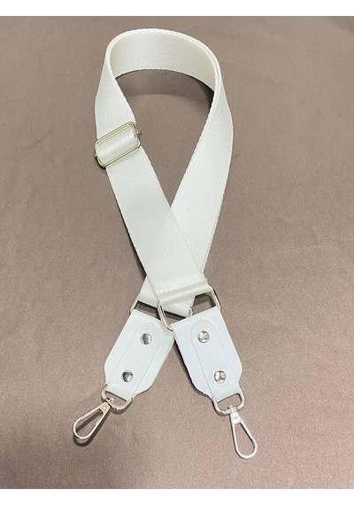 Karantuhafiye Derili Palaska Askı / Polyester Palaska Askı / Palaska Sap / Polyester Çanta Sapı Beyaz Beyaz