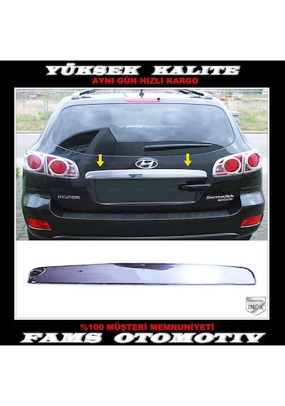 Hyundai Santa Fe Krom Bagaj Çıtası 2006-2012 Arası P. Çelik