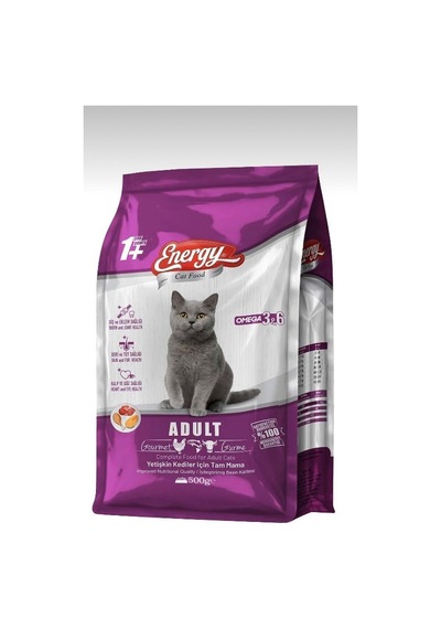 Energy Somonlu Yetişkin Kedi Maması 500 Gr 4 Adet