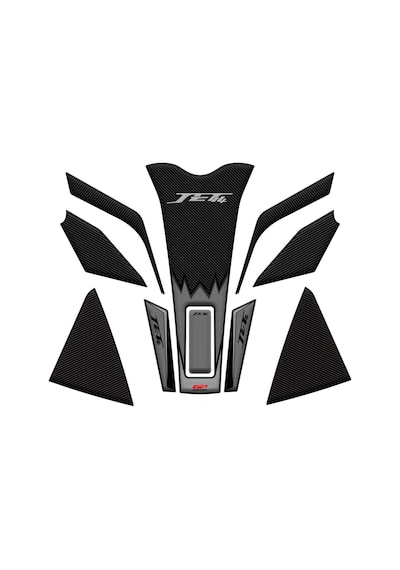 GP Kompozit SYM Jet 14 2017-2023 Uyumlu Tank Pad Seti Gri