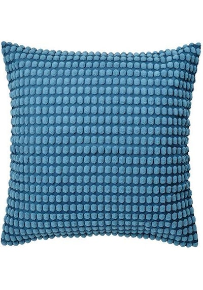 Kırlent Kılıfı Mavi Renk MeridyenDukkan 65x65 Cm Puantiye Temalı Ev Tekstili