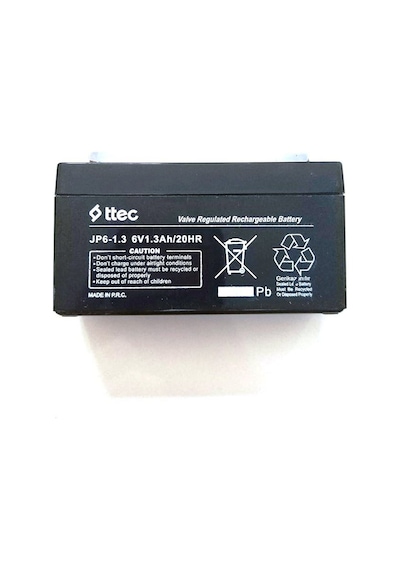 Ttec 6V 1.3Ah Bakımsız Kuru  Akü
