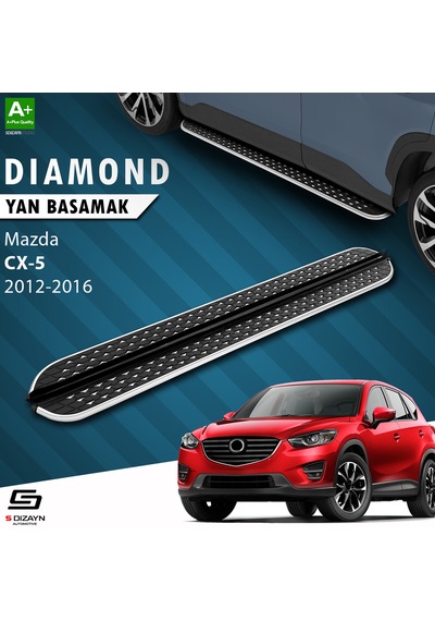 S-dizayn Mazda Cx-5 Diamond Krom Yan Basamak 183 Cm 2012-2016 A+ Kalite