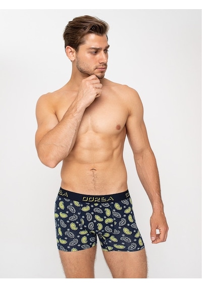 Dorea 2 Adet Erkek Desenli Boxer (445756614) Lacivert