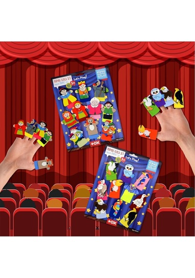 2 Set - 20 Parça Tox Masal  Kahramanları ve Uçan Hayvanlar Parmak