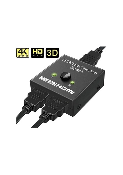 Lexroo 9444 2 Port Çift Yönlü Hdmi Switch Splitter Ekran Monitör Altın Kaplama Çoklayıcı Çoğaltıcı