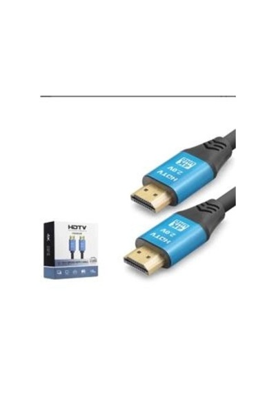 Nodar Nd4054 Hdmı 2.0 Kablo 4k 60 Hz Od 8.0 Mm 15 M Siyah Mavi Kdo