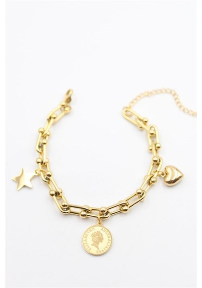 Charm Tfn Zincir Bileklik - Altın 6446404