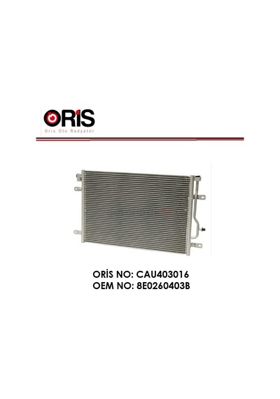 Klima Radyatörü Audı A4 B6 A6 C5 1997-2005 1,6 1,8t 2,0 2,4 3,0 1,9/2,5 Tdi 16mm. 8e0260403b Oris Cau403016