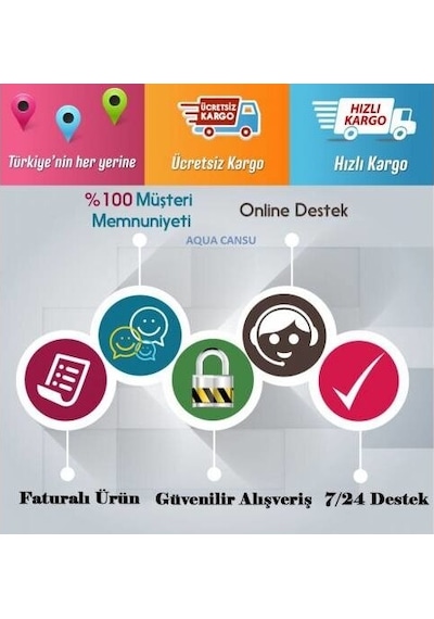 Ferah Ravent,bms LG Uyumlu ,ova,sulax,aqua Clean Aqvaplus Waterlife Tiger Conax Kapalı Kasa Filtre Seti 5li Aşama