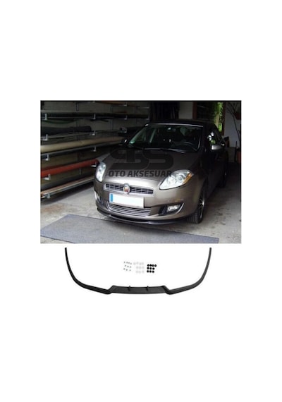Fiat Bravo 198 Cupra R Uyumlu Ön Lip Mat Siyah Ön Tampon Lip (Sts Oto Aksesuar) (01)