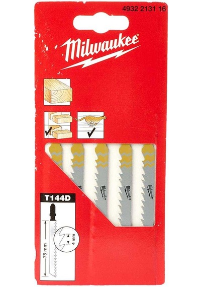 Milwaukee 75 Mm Dekupaj Bıçağı T144D Ağaç - 5'Li