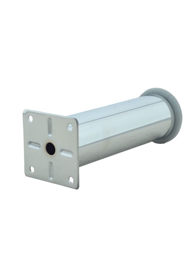 Ludıa Metal Ayarlanabilir 4 Adet Mobilya Ayağı Metal Tablalı 15cm Gri