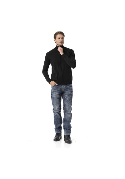 Cipo & Baxx Cp282 Ultimate Zip Luxe Knit Men Sweater Siyah