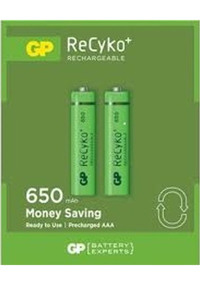 Gp Recyko 650mah Aaa Şarjlı İnce Pil 63c092 2li Kart 5570
