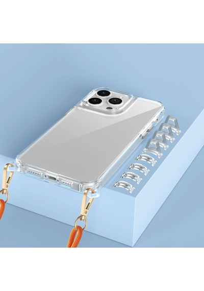 Apple Uyumlu iPhone 14 Pro Max Kılıf Airbagli Takılabilir Askı Aparatlı Redclick Snap Silikon Kapak