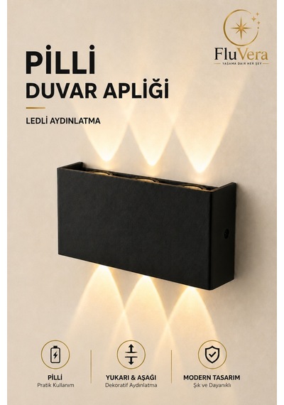Gün Işığı Pilli 12w Led Duvar Apliği Siyah Çift Yönlü Işık Modern Dekoratif Aydınlatma3 Led İç & Dış Mekan Duvar Lambası Siyah Gün Işığı Pilli 12w Led Duvar Apliği Siyah Çift Yönlü Işık Modern Dekoratif Aydınlatma3 Led İç & Dış Mekan Duvar Lambası Siyah