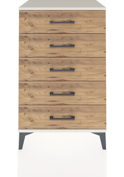 Hyperion Komodin 5 Çekmeceli 60x44x96 Aytaşı-çam Aytaşı