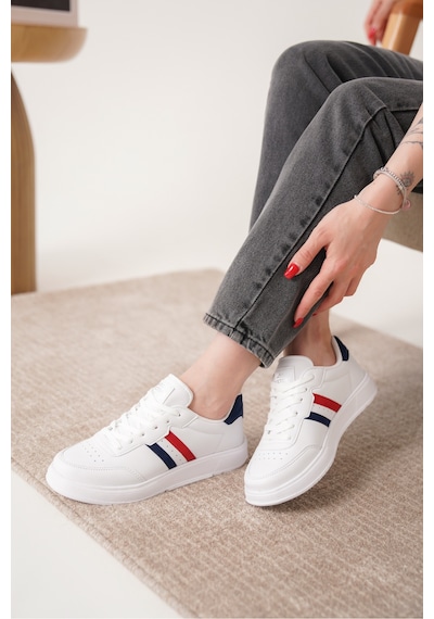 Daxtors Daxors D163 Günlük Ortopedik Kadın Sneaker Spor Ayakkabı Kırmızı