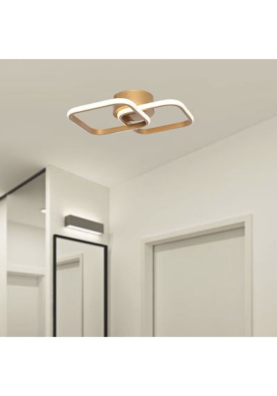 Tt405-2-Esk Tt Aydınlatma Eskitme Boyalı 2 Li Kare Led Avize