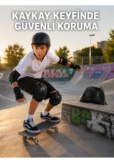 Semel Dizlik Dirseklik Siyah