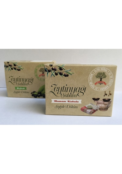 Karakılıç Doğal El Yapımı Defneli + Hamam Kokulu Zeytinyağı Sabunu 120 G