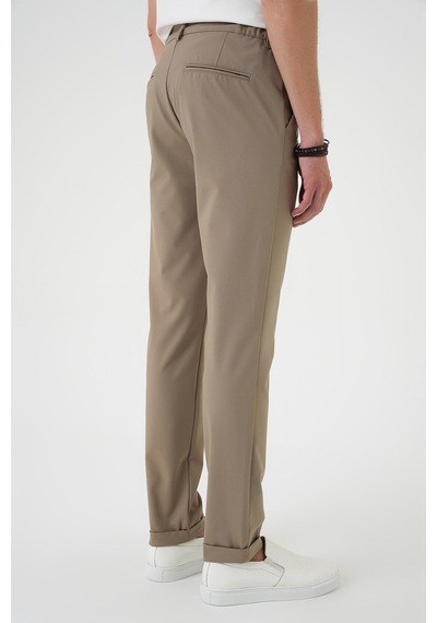 Efor Comfort Fit Beli Lastikli Bej Jogger Pantolon P 1184 Bej