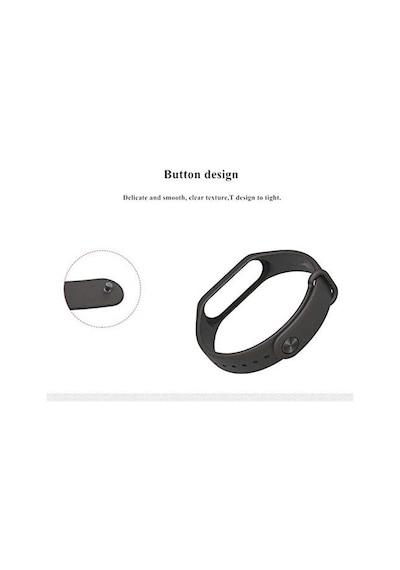 Ehr. Xiaomi Mi Band 3/4 / 5/6 / 7 Uyumlu Klasik Silikon Kordon