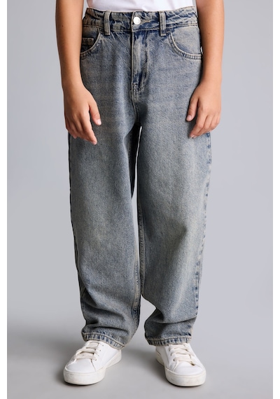 Defacto Barrel Fit Standart Paça Yıkamalı Jean Pantolon Erkek Çocuk I8545a826wnnm28 Mavi-nm28