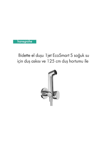 Bidette El Duşu / Taharet Duşu 1jet Ecosmart Duş Askısı Ve 125 Cm Duş Hortumu İle 29230000 Diğer
