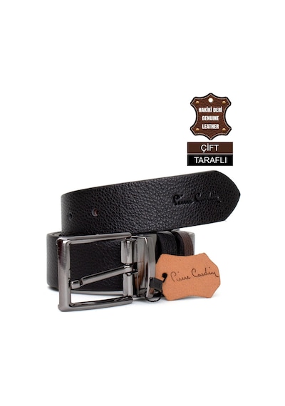 Pierre Cardin Pc406 Erkek 4 Cm Çift Taraflı Kemer Kahverengi-kahverengi Kahverengi
