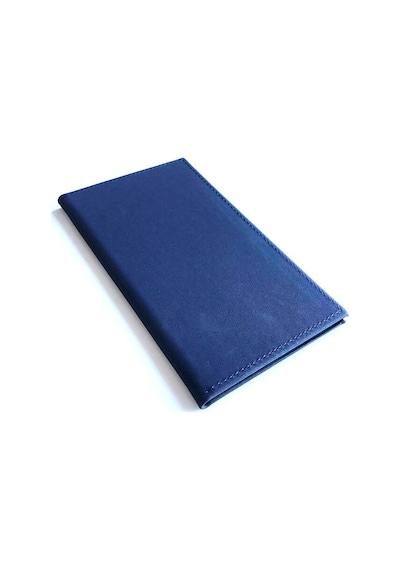 Hesap Sümeni Adisyon Kabı Lacivert Renk Vegan Deri 12 X 20 Cm.