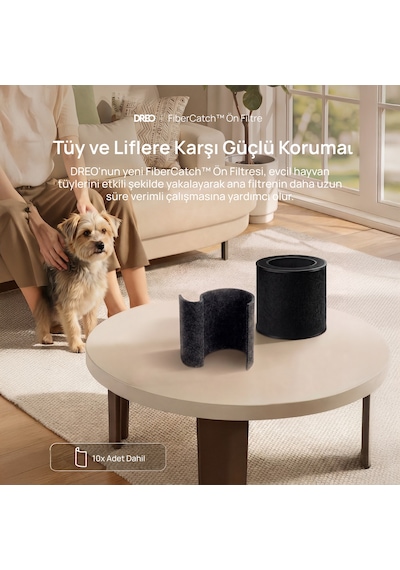 Air Purifier 530as  3'ü 1 Arada True Hepa Yedek Filtre Siyah