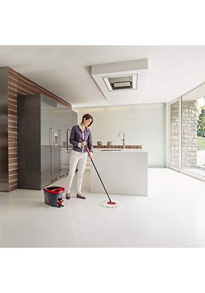 Vileda - 133648 - Süpürge + Kova Easy Wring And Clean Mocio - Komple Set