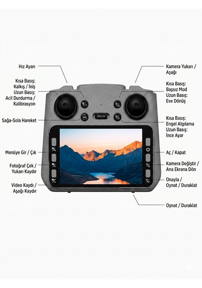 M4 4k Hd Drone Katlanabilir Wifi Fpv Kameralı Engel Algılamalı Profesyonel Drone