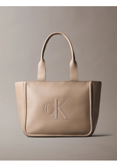 Calvin Klein Bold Ck Orta Boy Kadın Kahverengi El Çantası Lv04f3218g-vfu Kahverengi