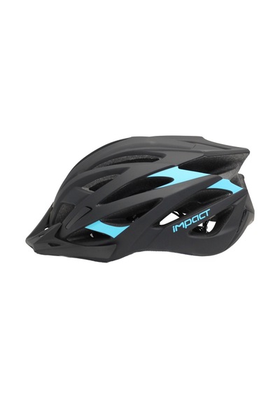 İmpact Scap Siyah Mavi 59-61cm M-l Bisiklet Kaskı Mavi - Siyah